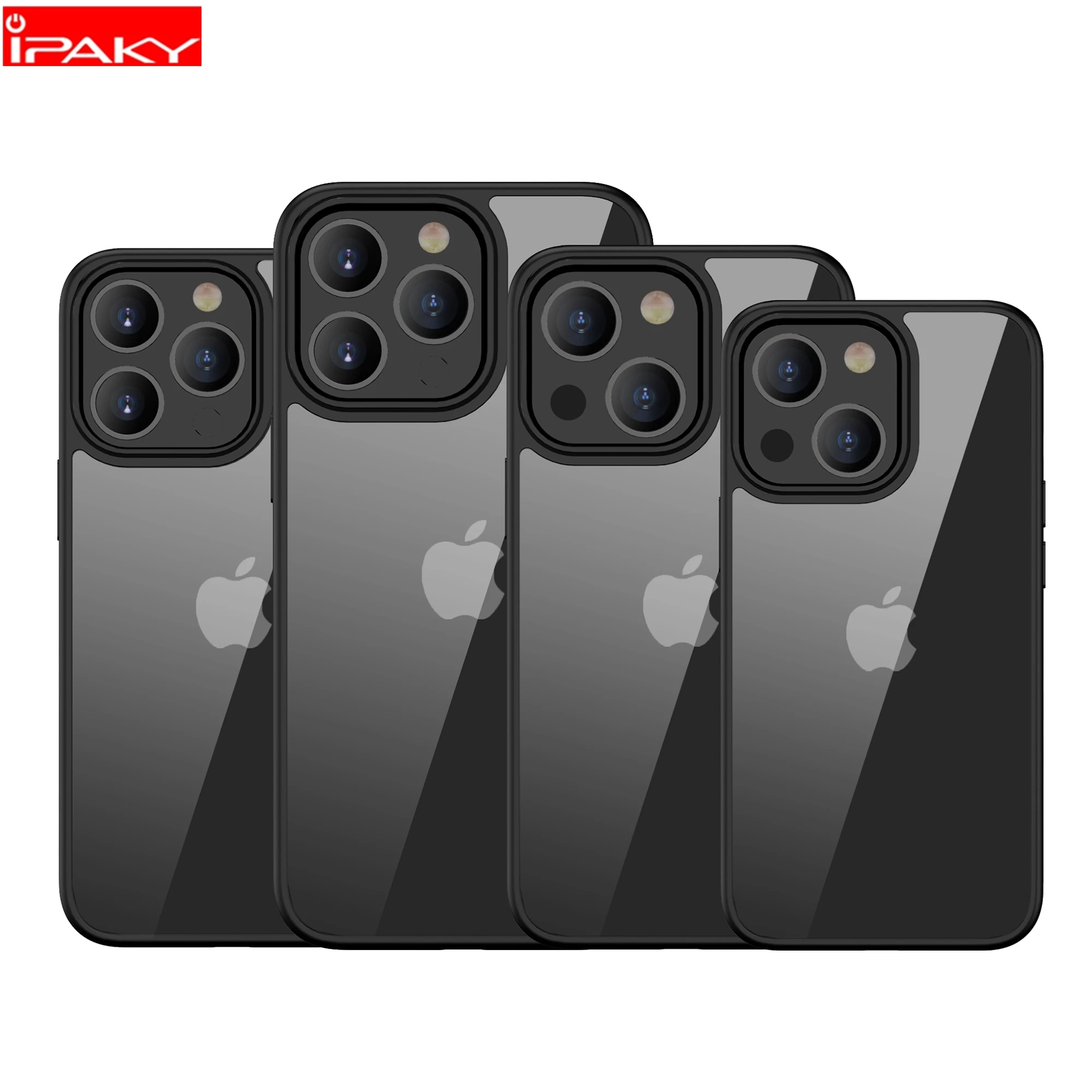 

for iPhone 13 Case IPAKY 13 Pro Mini Case Transparent Lens Impact Resistant TPU PC Hybrid Shockproof for iPhone 13 Pro Max Case