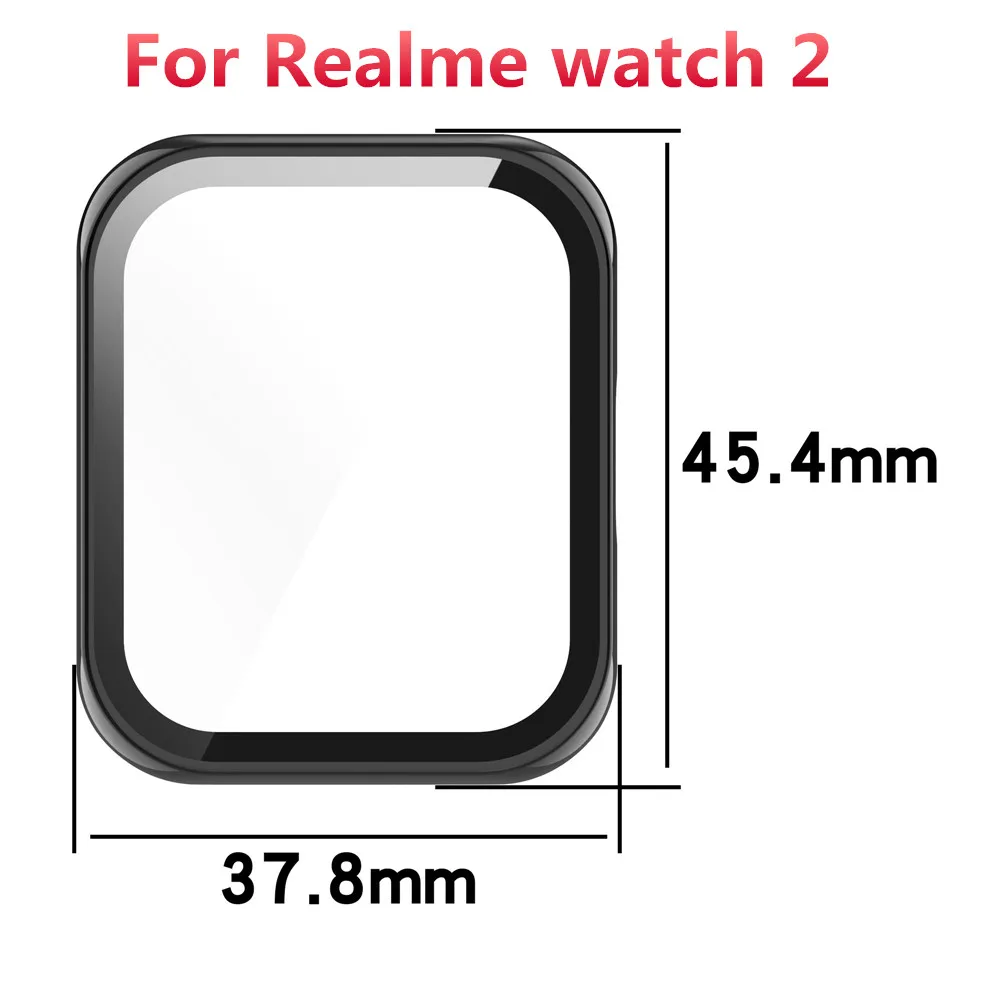 Защитный чехол на весь экран для Realme Watch 2 pro защитный бампер из поликарбоната +