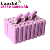18650 rechargeable batteries 3 7v 30a lithium li ion 18650vtc7 real capacity 3300mah 18650 battery for flashlight 8 80pcs