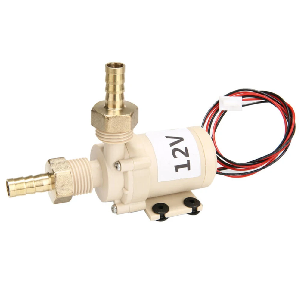 

BSP female thead 12V 8L/Min Brushless Solar Hot Water Pump W/ Coupler Clamp