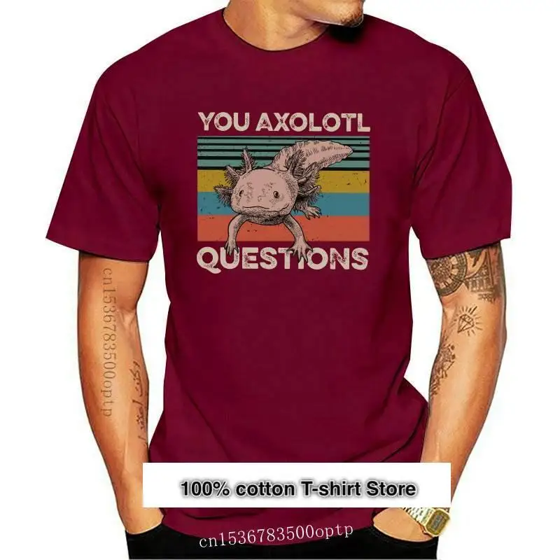 

Camiseta de Animal You Axolotl para hombre, camisa Vintage para preguntas
