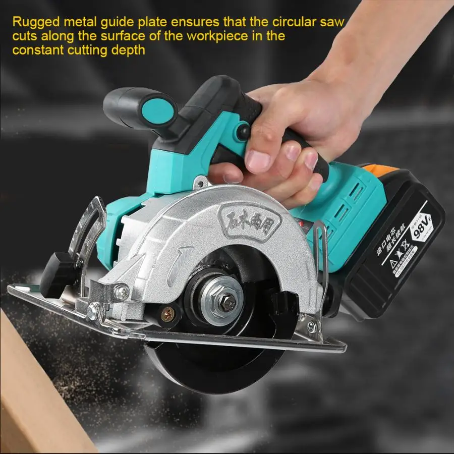 

100-125mm Li-ion Cordless Brushless Circular Saw 3900RPM For Wood Stone Tile Woodworking