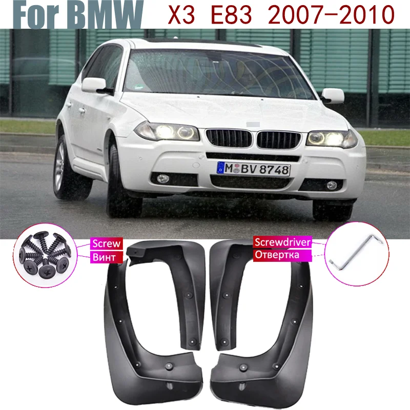 

Flap Car Over Fender Mud Guard Splash Flaps Mudguard Accessories Mudflap For BMW X3 E83 2010-2007 2009 2008