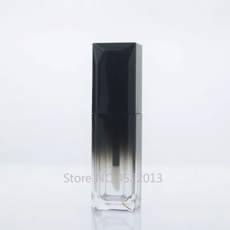 5 мл 6 градиентный розовый и синий блеск для губ пустой черный флакон губной