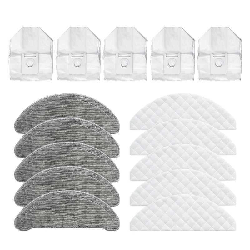 

15Pcs for Roidmi EVE Plus Vacuum Cleaner Dust Bag Mop Cloth Disposable Cleaning Cloth Replacement Accessories Parts
