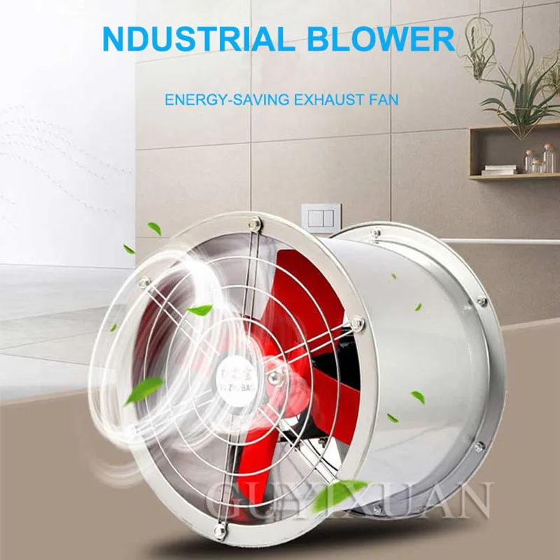 Multifunctional exhaust fan industrial kitchen shopping mall blower silent bathroom ventilation [16 inch] | Инструменты