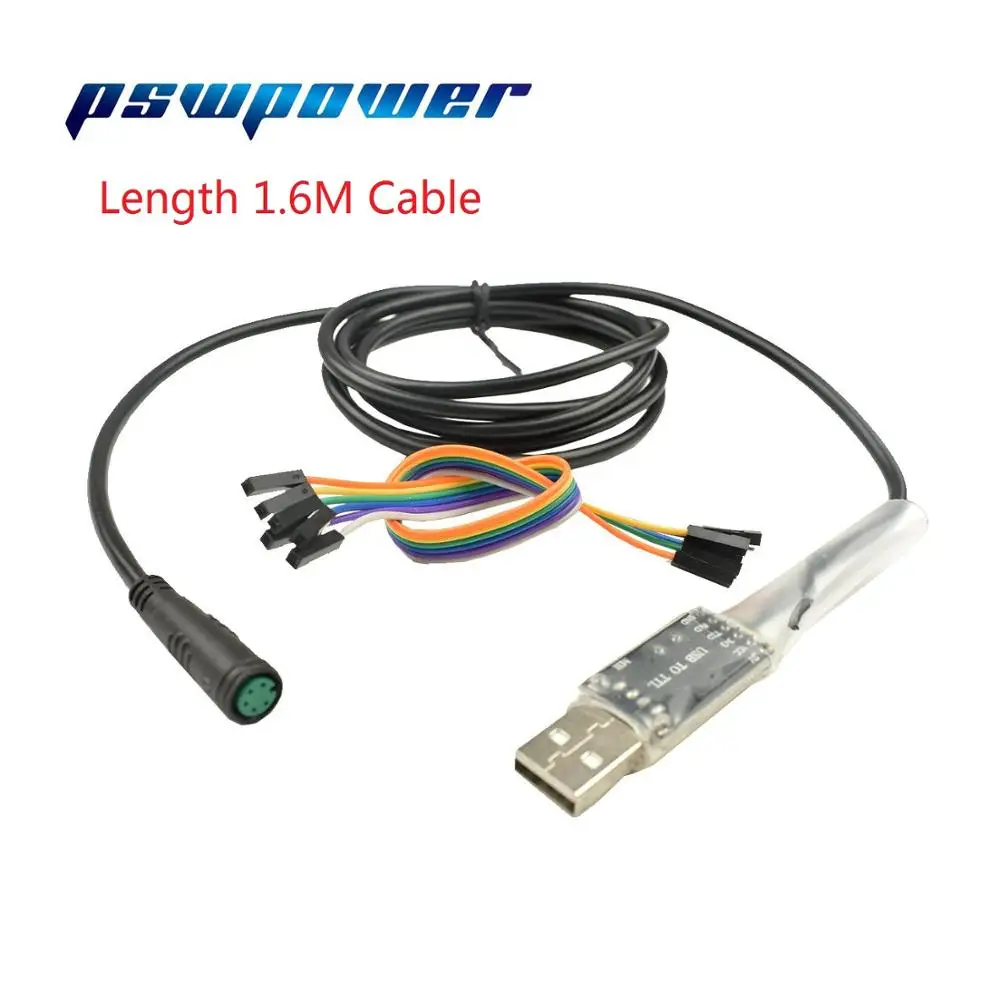 USB кабель bafang длиной 1 6 м для программирования 8fun / BBS01B BBS02B BBSHD Mid Drive/центральный