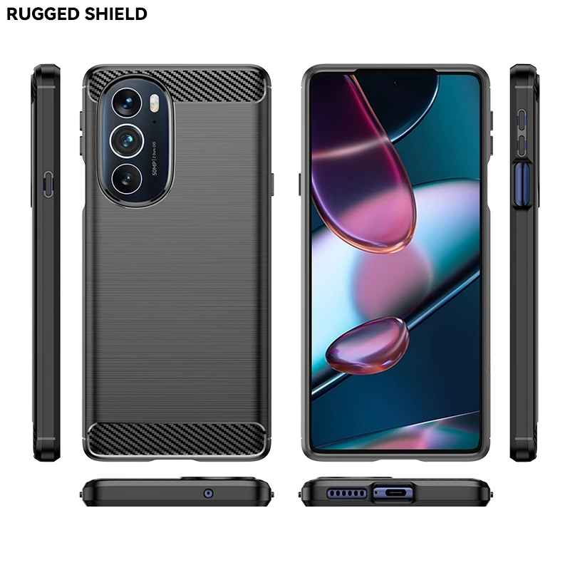 For Motorola Edge X30 Case Cover for Motorola Moto Edge X30 Cover Soft Shell Coque Fundas Capa Silicon Business Style Phone Case