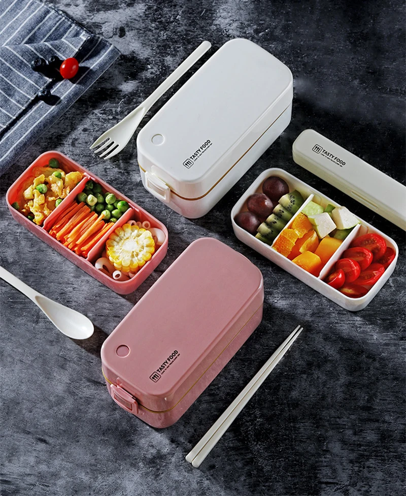 Ланч бокс для микроволновки Bento 850 мл японский портативный контейнер хранения