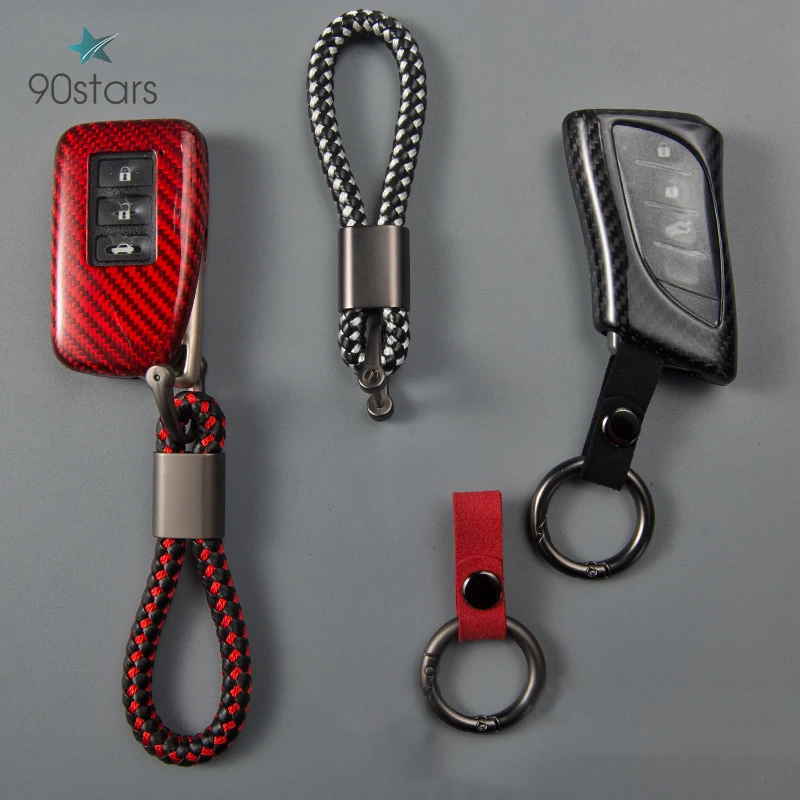 

Real Carbon Fiber Key Shell Key Cover Protect Bag for Lexus ES300h RX NX300 NX200t UX260h Key Case ES RS GS IS LX NX Series