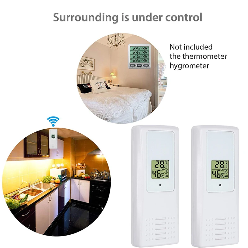 WS-07 Погодная станция для кондиционер датчик температуры ЖК-дисплей Беспроводная