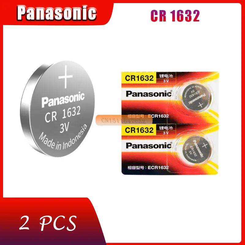 2X Panasonic CR1632 кнопочные батарейки автомобильный пульт дистанционного управления