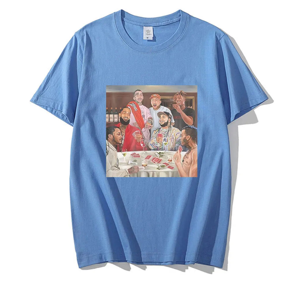 

Men Oversized Vintage Hip Hop Tops Unisex Asap Rocky Travis Scott Same Paragraph Tshirt Fashion Hip Hop Rap Singer T Shirt