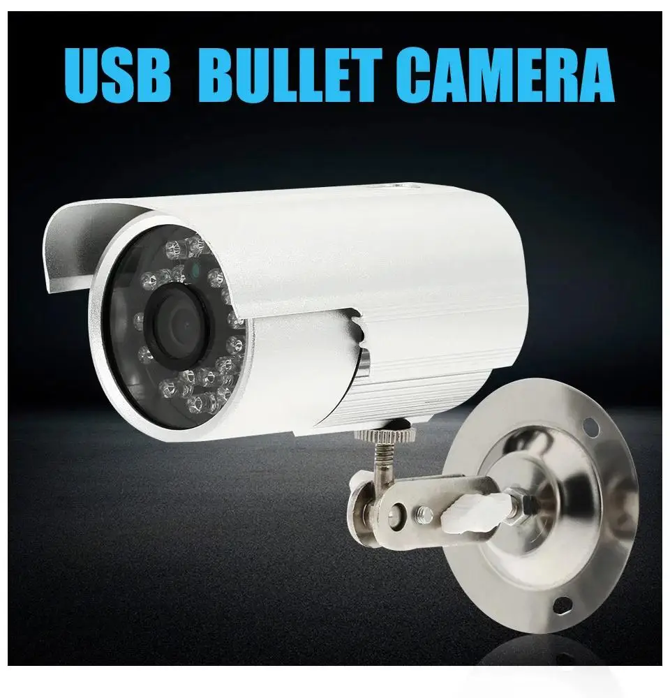 CCTV Bullet Открытый водонепроницаемый DVR USB камера 600TVL ИК ночного видения