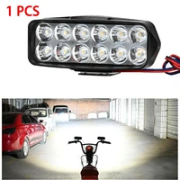 motorcycle headlight spotlight bulb led spotlight 12 led spot light fog driving lamp for atv utv scooter lighting