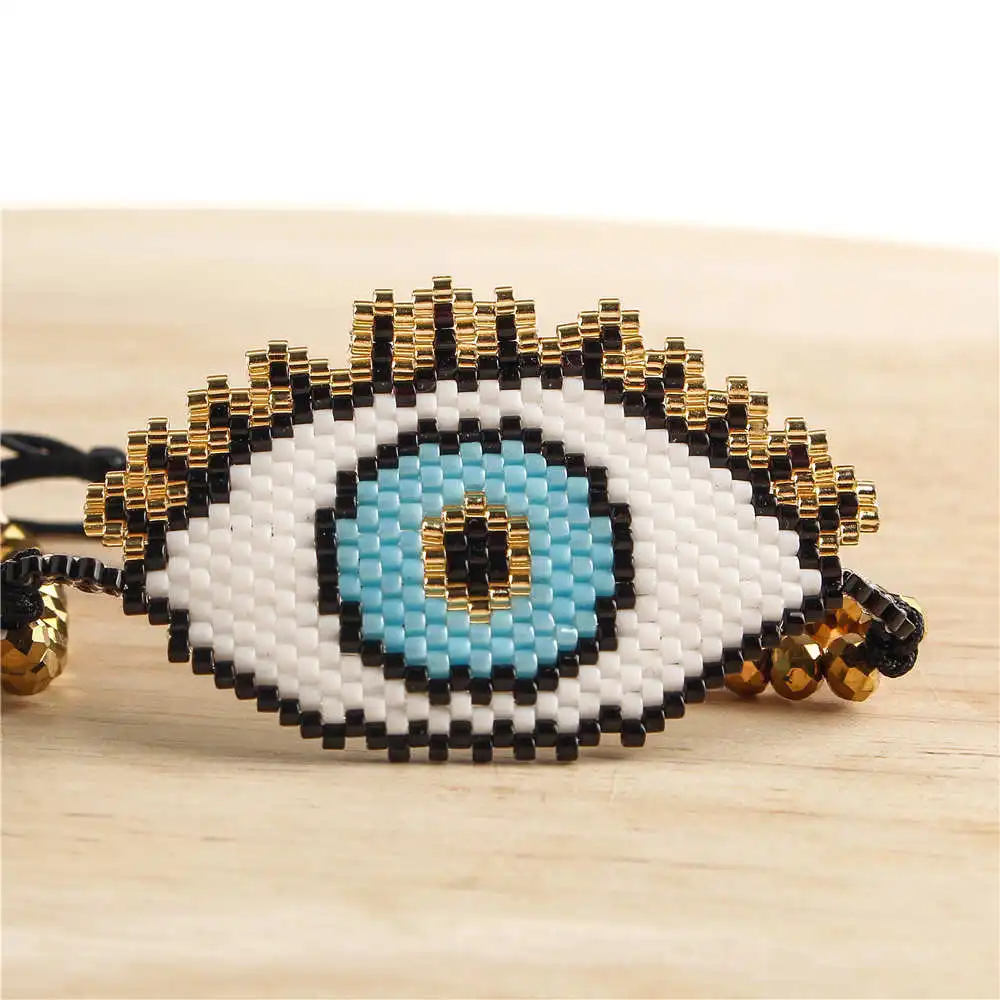 Go2boho Delica MIYUKI браслет Турецкий Дурной глаз браслеты женские кисточки для глаз Pulseras Mujer тканые летние пляжные украшения