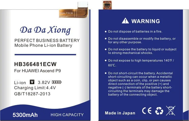 5300mah hb366481ecw battery for huawei ascend p9 p10 lite honor 8 5c eva l09 y6 ii dl00 was l03t lx2j phone free global shipping