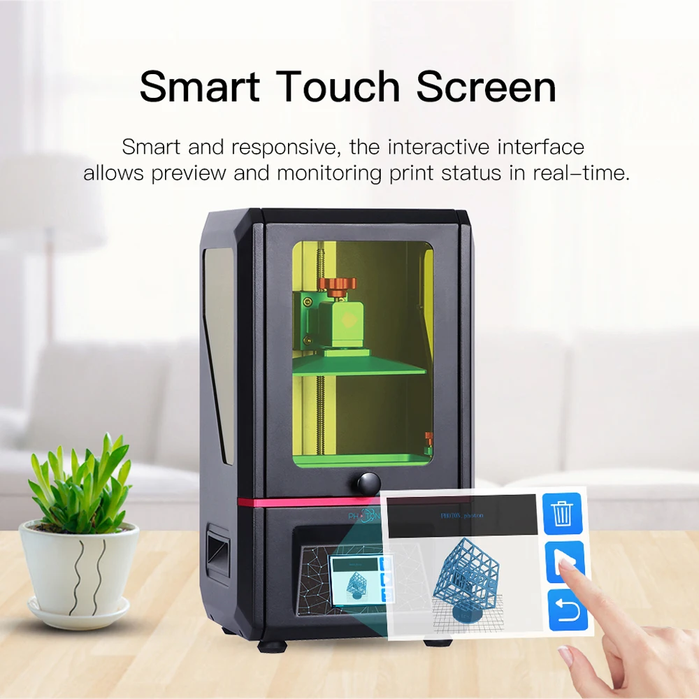 3D принтер Anycubic Photon 2019 размера плюс SLA/LCD высокая точность 2 8 ''photon слайсер