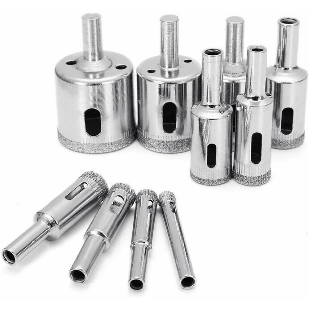 

11Pcs Drill Bit Hole Saw Set Glass Ceramic Tile Saw Cutting Tools Nice