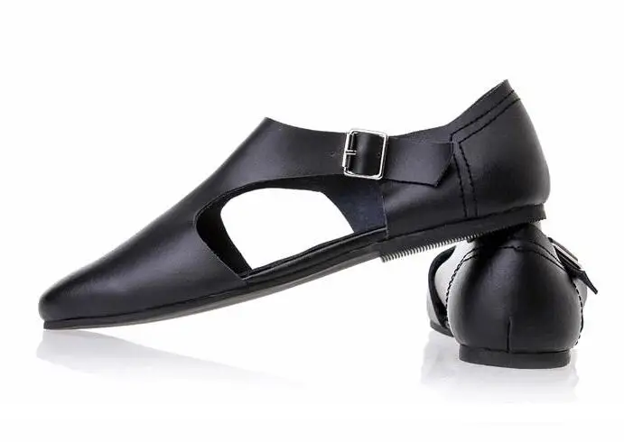 Мужские сандалии из натуральной кожи без шнуровки Новый стиль Летняя Домашняя