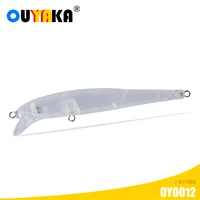 new fishing accessories blank unpainted lure minnow weights 4 8g 97mm isca artificial floating diy pesca pike fish leurre angeln