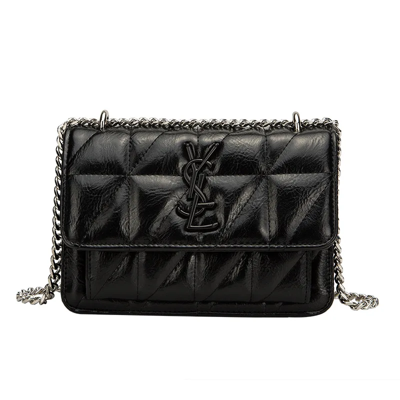 

Luxury Brands New Korean Version of The Trend Poplar Lin Lingge Chain Small Square Bag Shoulder Messenger Bag Fashion Handbags