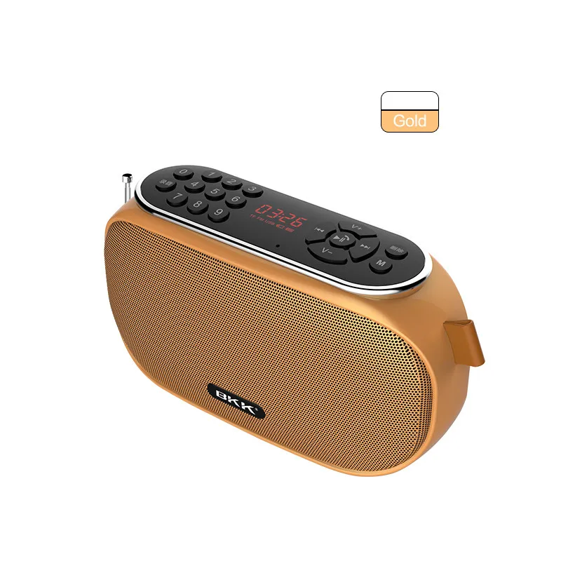 Eonko J19 Портативная Беспроводная колонка с TF USB FM часы Запись функция повторной