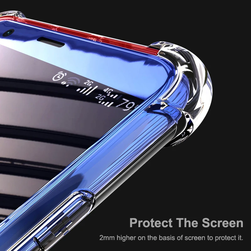 

Silicone Cases Honor 10X Lite Case Shockproof Transparent Cover Honor10XLite Screen Protector Back Film Camera Protection Front Glass Huawei Honor10X Lite 10 X Lite 10X lait Case
