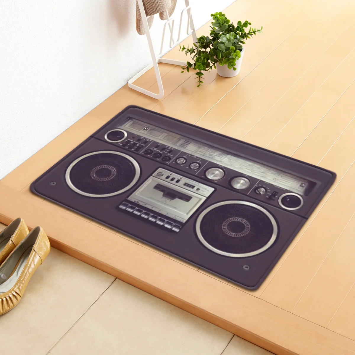 Магнитный коврик Zeegle с рисунком в виде ленты противоскользящий напольный для