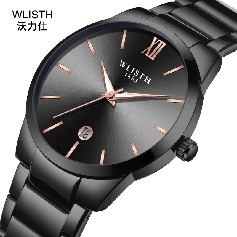 

Hot Luxury Men's Watch Full Steel Watches Fashion Quartz Wristwatch Waterproof Date Male Clock Relogio Masculino Erkek Kol Saati