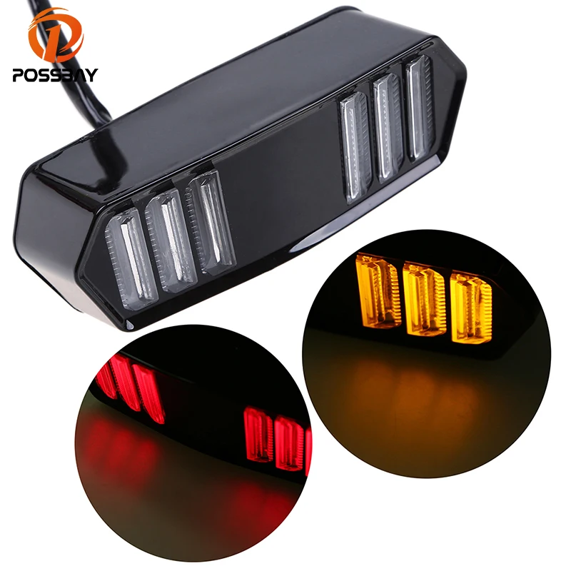 Posbay мотоциклетные задние фонари с сигналом поворота Стоп-сигнал мотоцикла для