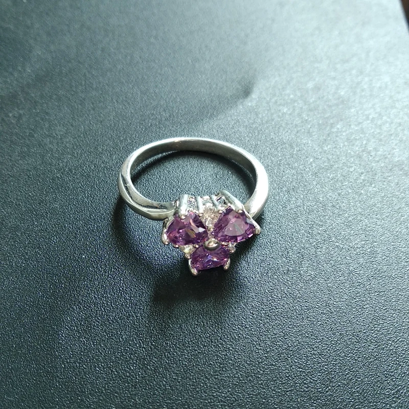 Кольца в форме сердца Женская Модная бижутерия серебряного цвета украшения из