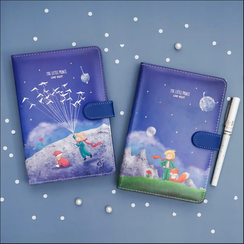 My Little Prince Blue Buckle Diary Journal Travel Diy Notebook School Kids Gift Item Colored Inside Pages | Канцтовары для офиса и