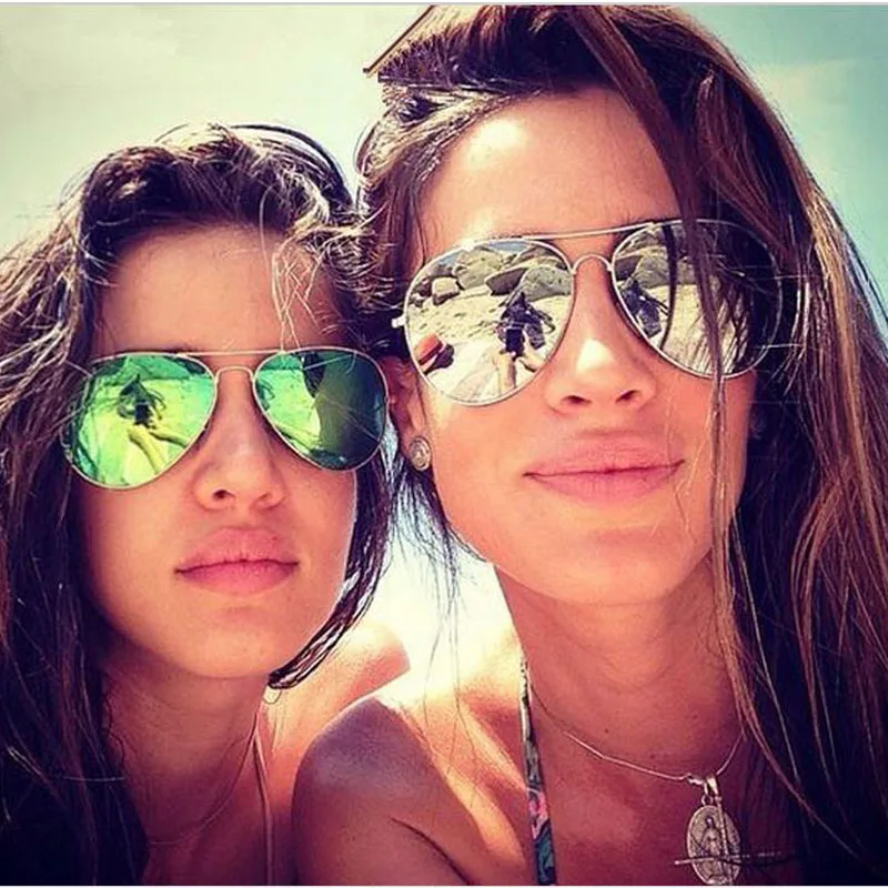 Солнцезащитные очки авиаторы UV400 мужские классические брендовые дизайнерские в