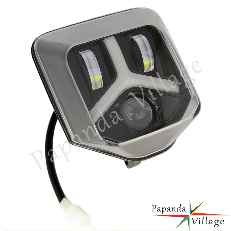 Для Светодиодный фар сборки Hi/короче спереди и длиннее сзади) луч фара белый DRL