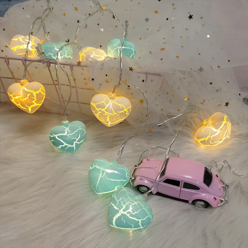 

Cracked Ball Led Fairy Lights Battery Power Christmas Decoration Outdoor Garland Lights Holiday Wedding Party LED Light String