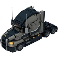 moc medium sized crane truck traction car engineering building blocks car building block set childrens educational diy toy gift