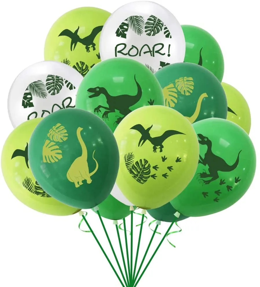 

12Pcs Latex balloon birthday & baby shower&wedding Dinosaur Birthday Kids Party Decoration Baby Shower Balloons Party
