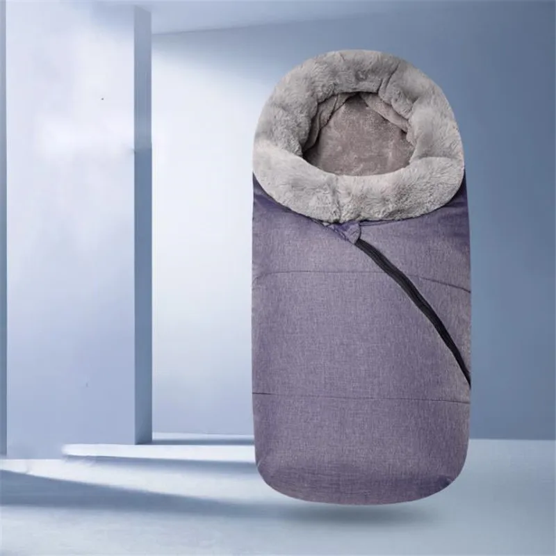 Теплый спальный мешок для новорожденных 92*48 см зимний хлопковый теплый детской