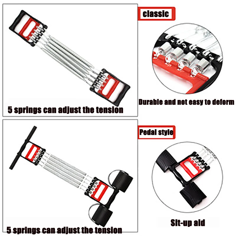 Новинка 5 пружин Эспандер для груди ручной захват сила вытягивания мышц