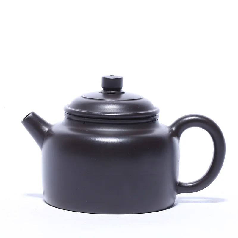 

Zisha teapot Yixing famous Handmade Black Mud bell teapot kungfu tea set
