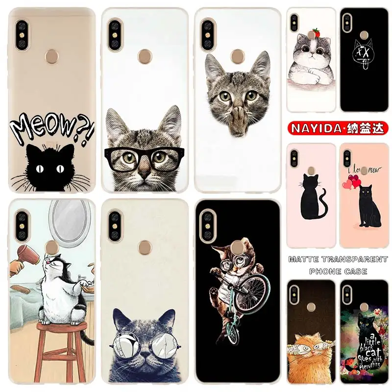 

Soft Silicone Case For Xiaomi Redmi Note 11 10 9 8 7 Pro Max 10s 9s 8t 4G 5Gr Cat Forever Fundas