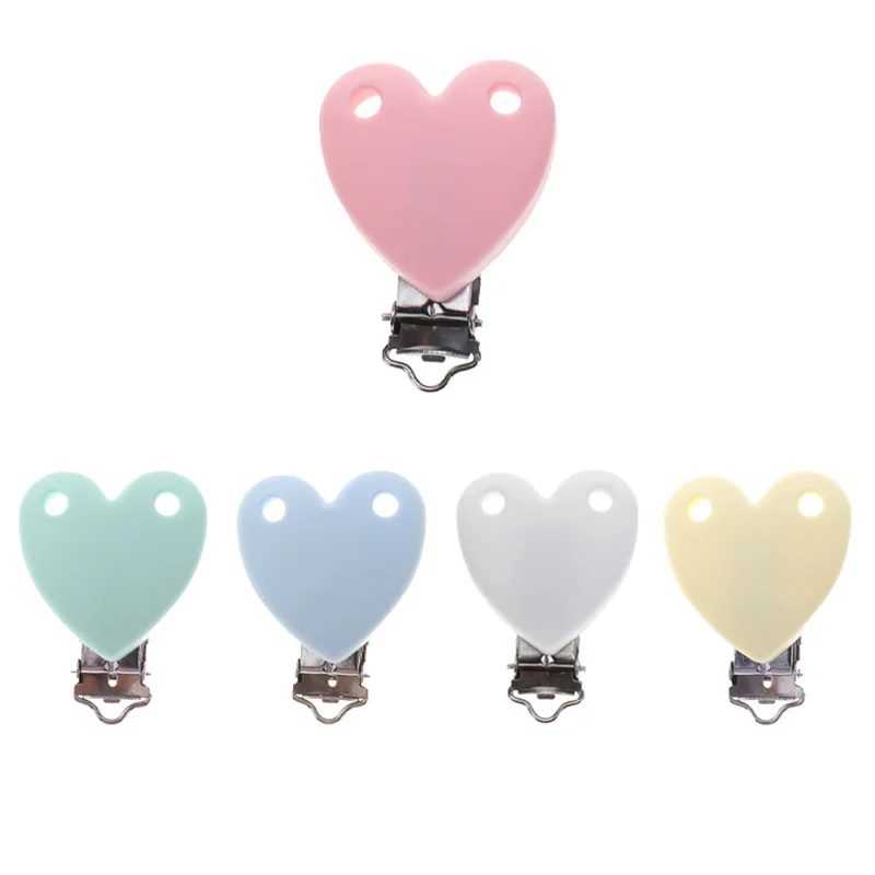 Soporte para chupete de beb&eacute;, Clips de silicona para dentici&oacute;n de beb&eacute;, Clips de mezcla de Koala, Bulldog, estrellas, sin BPA, 10 Uds.-4