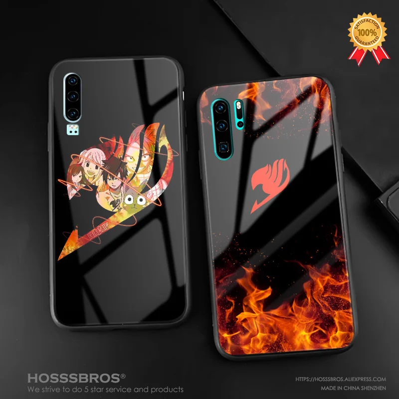 Чехол из мягкого силикона и стекла для телефона Huawei Honor V Mate P 9 10 20 30 Lite Pro Plus Nova 2 3 4