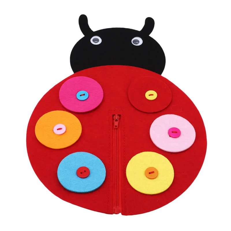 

Zipper Button Teaching Kindergarten manual Diy Weave cloth Early Learning Education Handmade Toys Montessori Teaching Math Toys