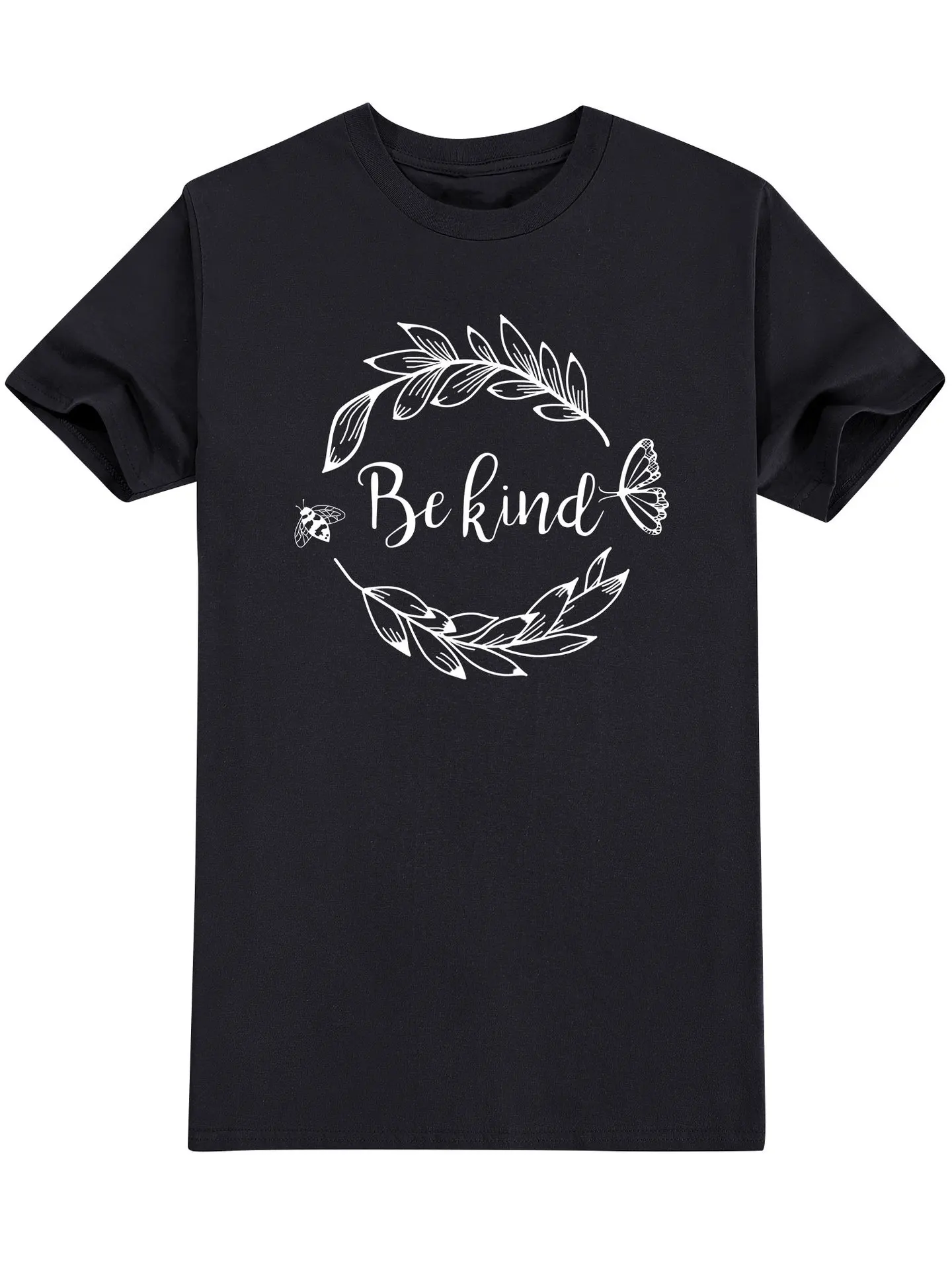 

С буквенным принтом из хлопка для женщин и мужчин; Сезон зима рубашки, футболки с короткими рукавами для женщин с круглым вырезом Женская од...