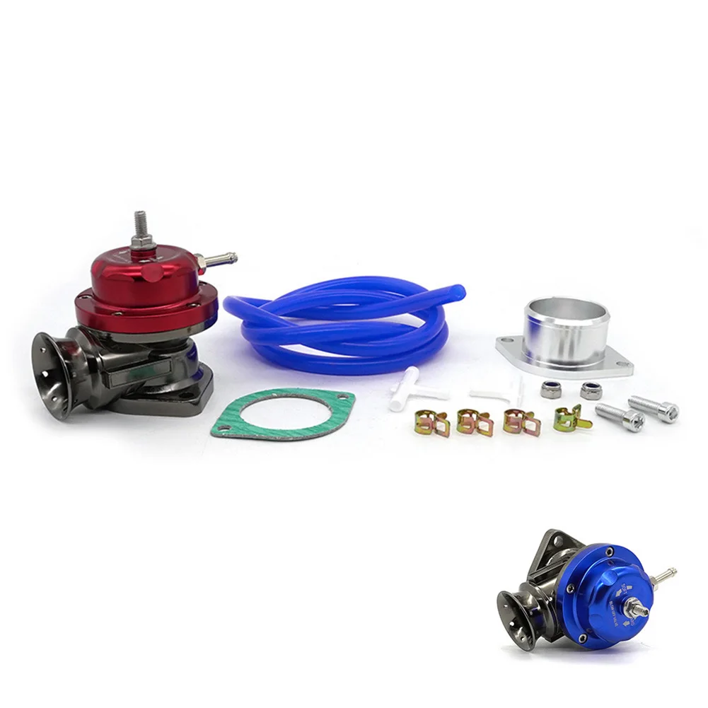 

For Universal RS Turbo Exhaust Valve Adjustable 25psi BOV Blow Dump Red Turbo Pressure Relief Valve Car Modification