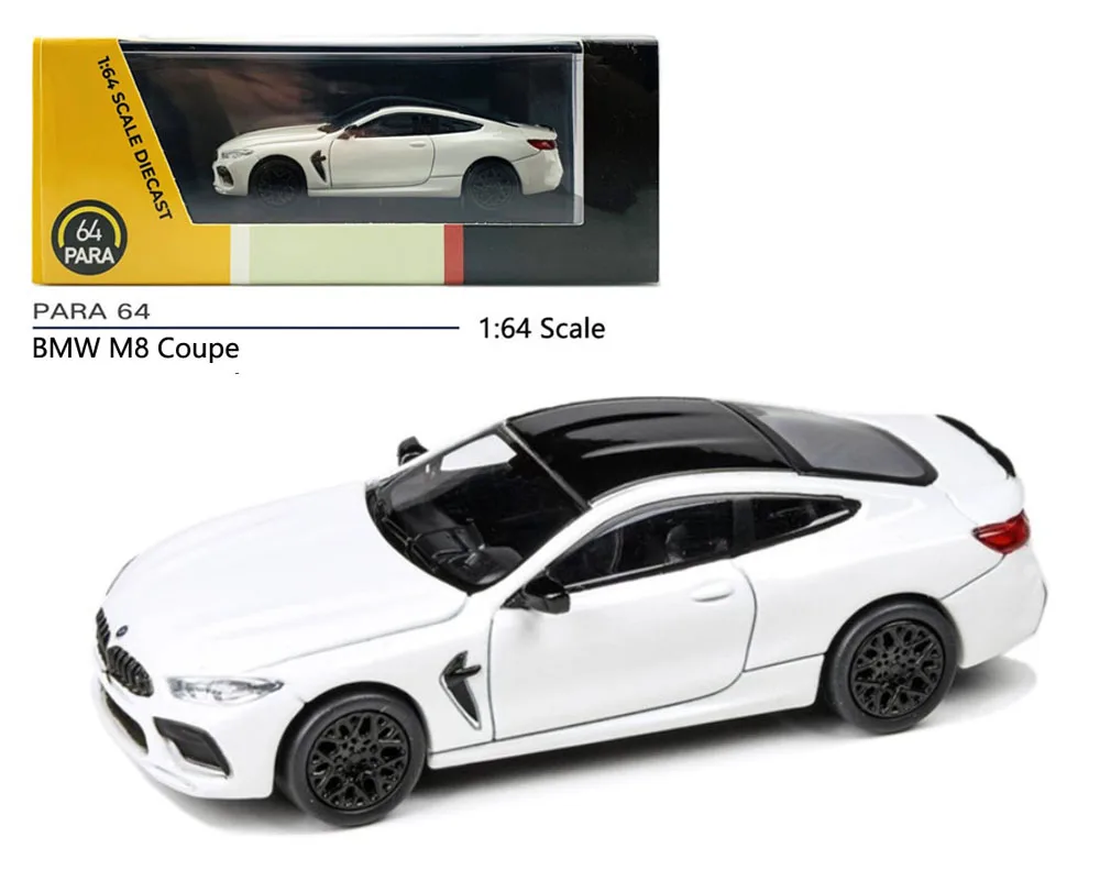 Новые модели PARRA64 масштаб 1/64 BMWW M8 Coupe литой Сплав игрушечные автомобили 3 дюйма 7 см
