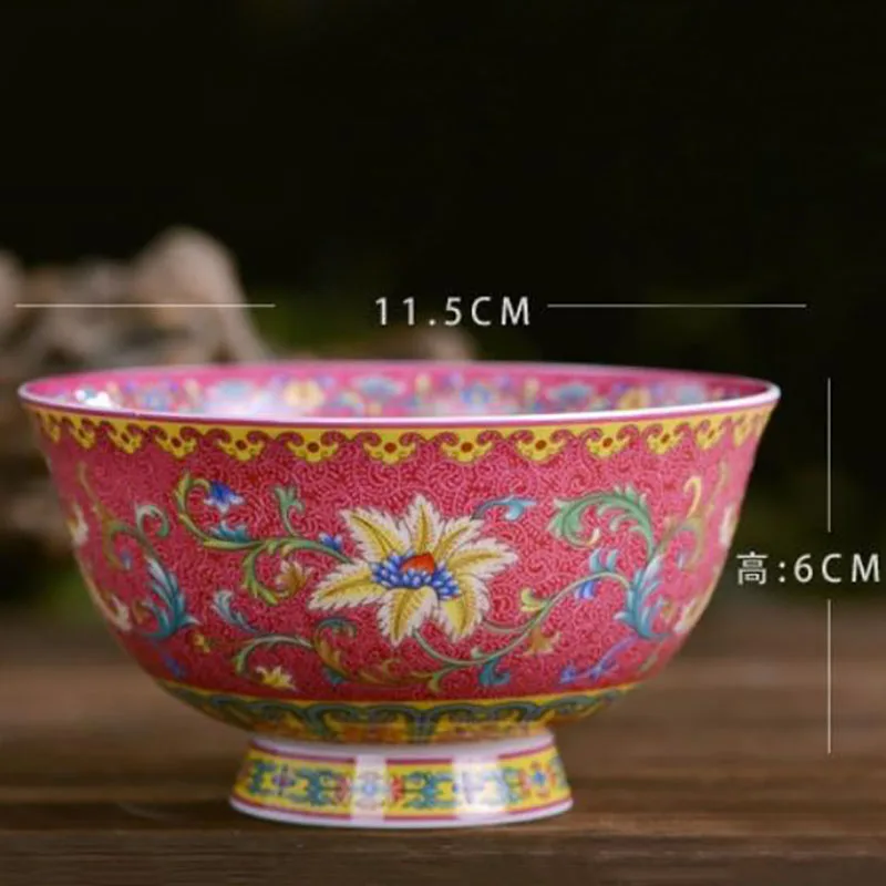 4 5 дюймовая Керамическая маленькая чаша для риса китайские костяные миски