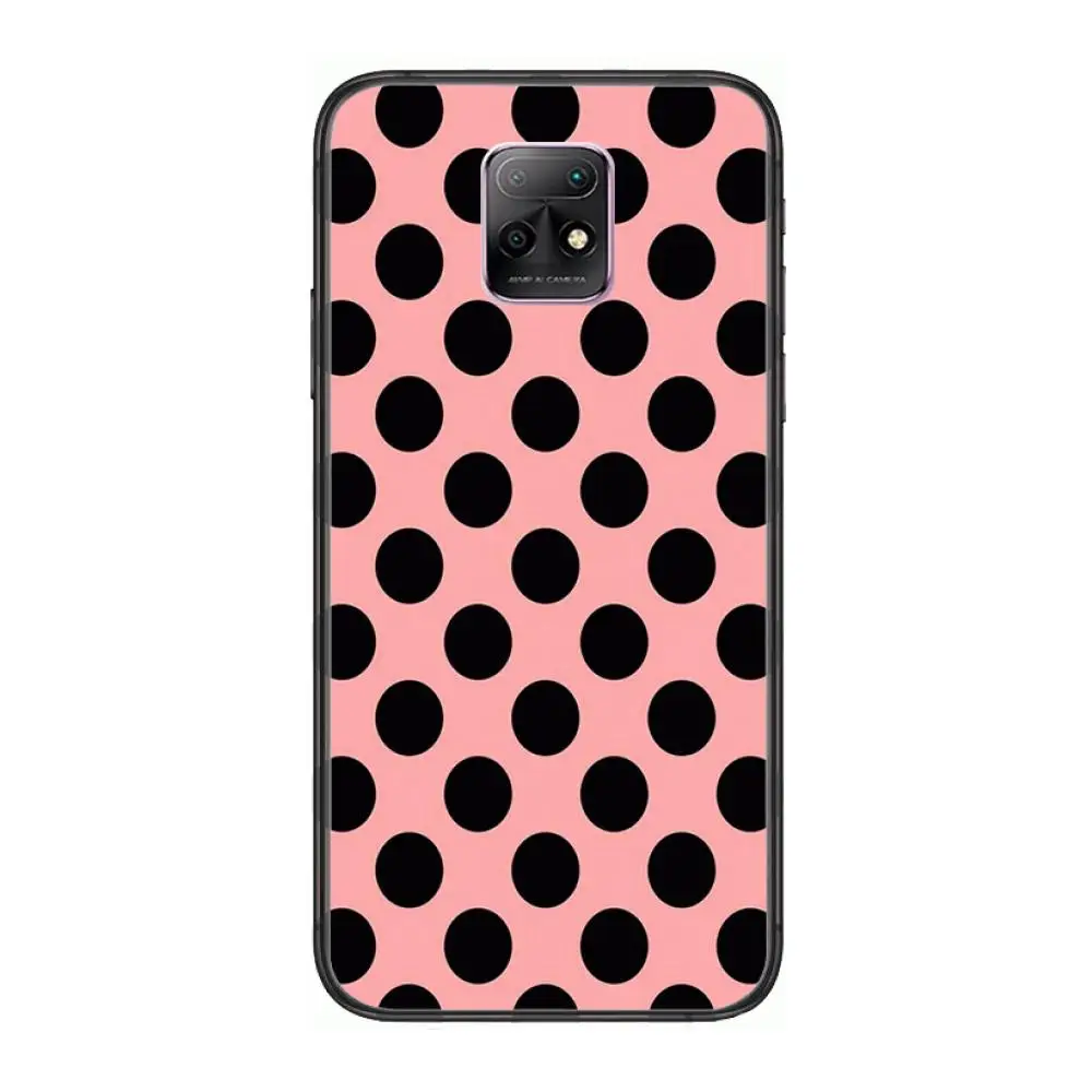 

Stripe Dot Delicate Phone Case For XiaoMi Redmi 10X 9 8 7 6 5 A Pro S2 K20 T 5G Y1 Anime Black Cover Silicone Back Pretty